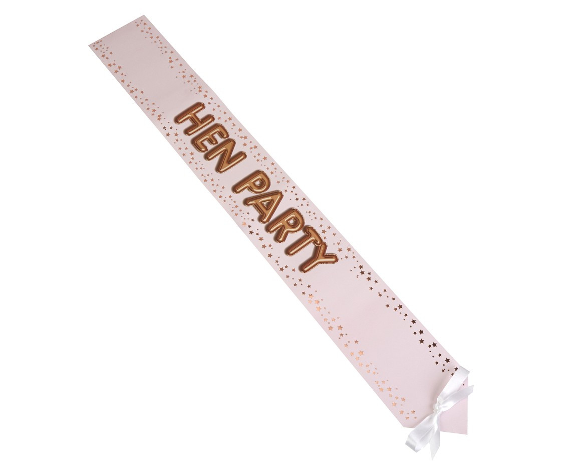 Hen Party Sash Glitz & Glamour, 4 Pcs